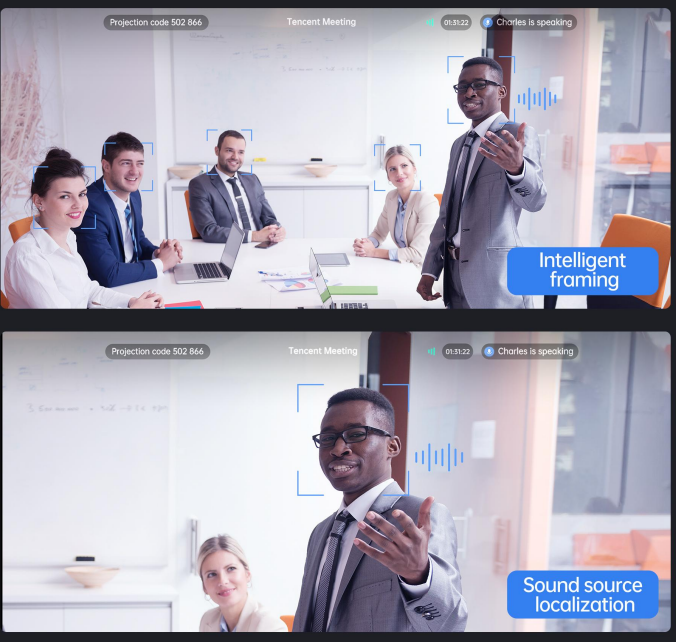 Intelligent viewfinder and real-time