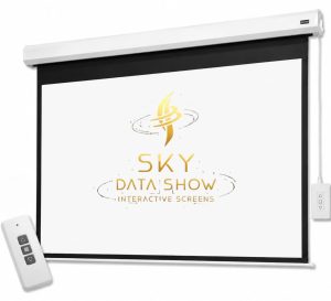 Motorized projector screen